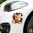 thumbnail image 1 of Car Stickers Personality Creative 3d Three-Dimensional Kitten Car Stickers Cute Cartoon Cat Funny Car Body Scratch Cover Stickers, 1 of 1