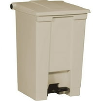 Rubbermaid Commercial Waste Container 12 gal Capacity- Plastic Beige 10 Each Wastebasket Office