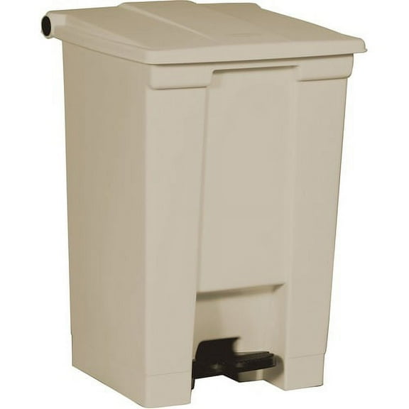 Rubbermaid Commercial Waste Container 12 gal Capacity- Plastic Beige 10 Each Wastebasket Office
