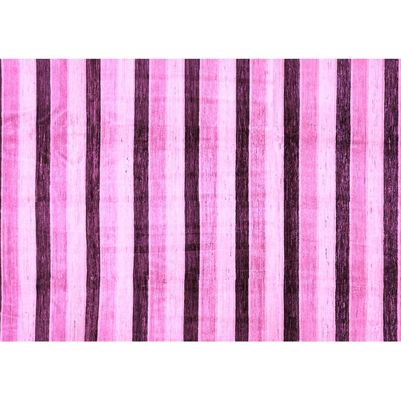 Ahgly Company Indoor Rectangle Solid Purple Modern Area Rugs, 8' x 10'