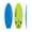 Azure Blue-Yellow, variant on Island Water Sports Swallow Tail Softtop Surfboard Azure Blue-Azure Blue 5ft6in
