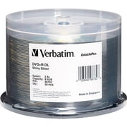 VERBATIM DVD+R DL DL+ 50pk 8.5GB/8X THRML SLV
