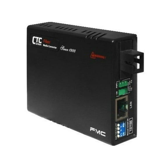 FMC-10-100-SC02B Fast Ethernet multimode fiber media converter, single strand BiDi SC connector, 2Km