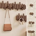 thumbnail image 3 of Natural Wood Wall Mounted Piano Coat Rack, Coat Rack Wall Mount, Coat Rack Wall Mounted Sticks Multi Rack Solid Handmade, Entryway Wall Art Hook, for Coats Bag Hat Umbrella, 3 of 8