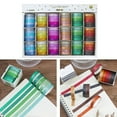thumbnail image 2 of 18 Box Crafting Tape Glittering Washis Tape Artists Tape Decorative Masking Tape, 2 of 9