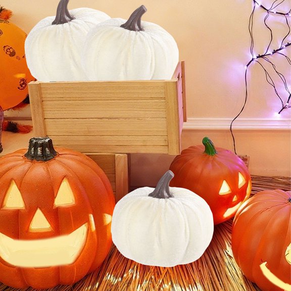Up to 50% off! Fwttom Halloween Pumpkin Pillow Props, 3x3" Extra Soft Halloween Pillow, Lightweight Cute Pumpkin Decor for Thanksgiving Halloween Decorations Outdoor & Indoor