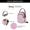 thumbnail image 4 of FORMRS Crossbody Bag for Women Quilted Travel Shoulder Cell Phone Purse with Chain Strap Handbag, Ice Cream Rainbow Pattern, 4 of 7