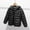 Black, variant on ZZwxWA Hooded Puffer Jacket for Girls Boys 3-10T Packable Down-Alternative Warm Coat Shiny Outerwear for Kids Winter
