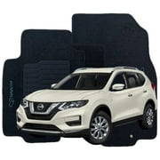 ecoMats Carpet Floor Mats Custom Fit for Nissan Rogue 2014 to 2019 Front and Rear Row Perfect Fit
