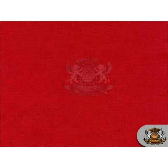 Polyester Cotton Broadcloth RED Fabric / 60" W / Sold By the Yard