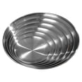 thumbnail image 1 of CNKOO Liquidation! Ensembles de Vaisselle Assiette en Acier Inoxydable 6 Tailles Assiettes en Métal Polies Résistantes Ensemble de Plats Ronds en Métal pour Maison Cuisine Plein Air Camping Collation Steak Pizza et Bbq Ensemble de 6 Plats, 1 of 6