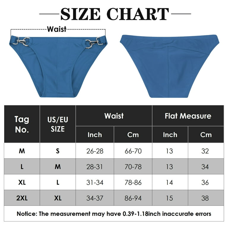Men’s Swim Briefs Athletic Low Waist Bathing Suit Bikini Stretch Summer  Padded Swimwear Shorts Solid Competitive Swimsuit Briefs Hook and Ring US  Size