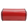 thumbnail image 2 of Red Metal Bread Box - Large Capacity Kitchen Storage Container with Airtight Lid, Non-Skid Base, Sturdy & Durable, Decorative Countertop Organizer for Baked Goods, Ideal Gift for Baking Enthusiasts, 2 of 6