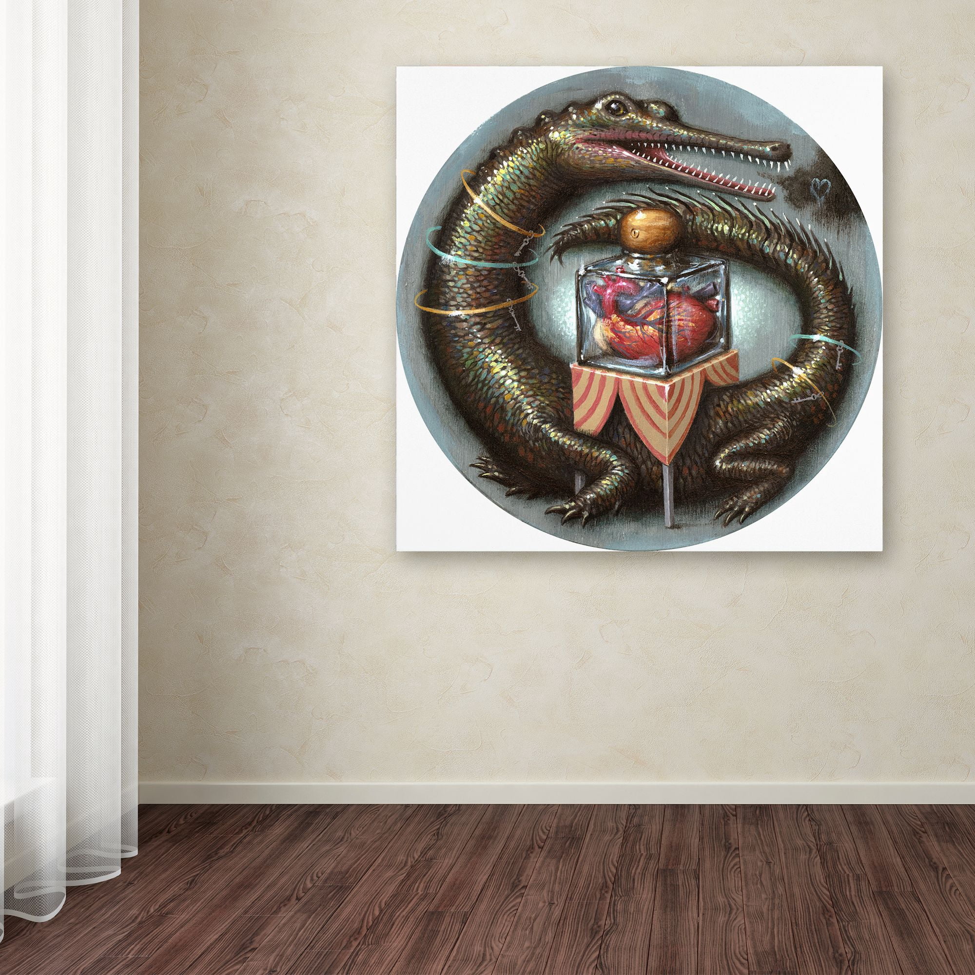 Trademark Fine Art 'Impervious Heart' Canvas Art by Jason Limon