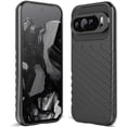 thumbnail image 1 of KOMI for Pixel4 XL Case: Shock Absorption Anti Scratch Heavy Duty Durable Drop Protection Cell Phone Cover for Google Pixel4 XL (LT Black), 1 of 5