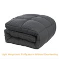 thumbnail image 4 of All-Season King Size Soft Quilted Down Alternative Comforter Reversible Duvet Insert with Corner Tabs, Dark Grey(102"x90"), 4 of 7