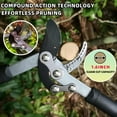 thumbnail image 3 of Loppers Hedge Clippers Pruners Combo Set 3Piece Hedge Shears Sharp Tree Trimmer Branch Cutter For Yard Lawn Garden Professional Tree Clippers Yard Clippers For Indoor Outdoor Gardening, 3 of 7