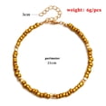 thumbnail image 4 of Cheville pour Femmes Ajustable Mode Fait Main Bracelet de Plage Perlé, 4 of 10