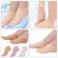 thumbnail image 3 of Miangastore 3 Pairs Spa Socks For Foot Care Moisturizing Elastic Socks For Dry Cracked Feet Reusable Skin Transparent Fits, 3 of 8