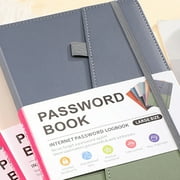 Password Keeper Book with Alphabetical Tabs for Seniors, Notebook Internet Website Address Log in Detail,B