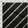 thumbnail image 3 of oneOone Velvet Black Fabric Stripe Sewing Fabric By The Yard Printed Diy Clothing Sewing Supplies 58 Inch Wide, 3 of 5
