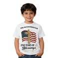 thumbnail image 4 of Gunia Kids Boys 250Th Anniversary Shirt Short Sleeve 4Th Of July Independence Day Flag Patriotic Casual Crewneck Tops Tee Comfortable T-Shirt For Toddler To 1-13 Years, 4 of 4