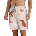 thumbnail image 2 of Kdxio Star Cute Dog Pattern Mens Casual Shorts - Drawstring Summer Beach Sports Shorts for Men, 2 of 9