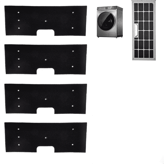 WH01X35719 Lint Filter 4-Pack - for GE Profile Washer Dryer Combo - Hand Washable and Reusable - for Models: PFQ97HSPVDS - Dryer Lint Filter Replacement