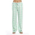 thumbnail image 1 of benyan Women's Classic Plaid Home Loose Pants, Green, L, 1 of 3
