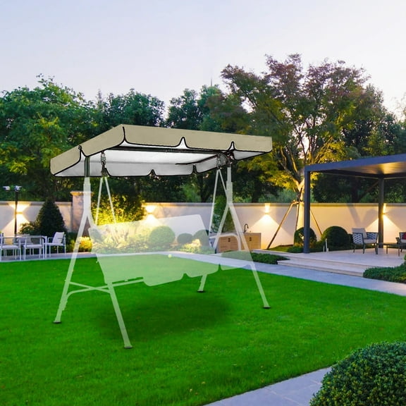 Nkmbld Outdoor Swing Polyester Cloth, Garden Seat Replacement, Double Replacement, Outdoor Patio Seat Cover(top Cover Just)