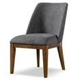thumbnail image 4 of Furniture of America Dami Transitional Upholstered Dining Chairs, Gray (Set of 2), 4 of 13