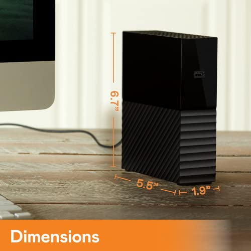 WD 8TB My Book Desktop External Hard Drive, USB 3.0