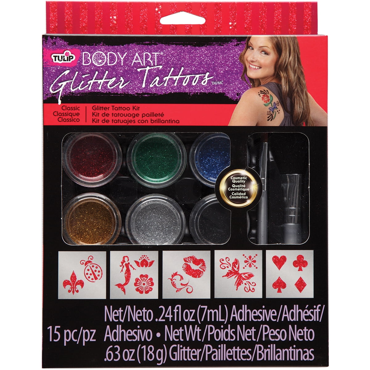 Tulip Body Art Large Glitter Tattoo Kit-Classic | Walmart Canada