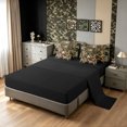 thumbnail image 5 of Manfei Retro Duck Camo Queen Bedding, Countryside Camouflage Bedding Comforter Set Queen, Desert Tan, Black Reversible, 7 Pieces, 5 of 6