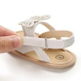 thumbnail image 5 of Zanvin Sandals on Clearance, Kids Sandals, Toddler Sandals, Infant Baby Girls Sandals Shoes Butterfly Causal Summer Newborn Flat Soft Shoes, White, 12, 5 of 8