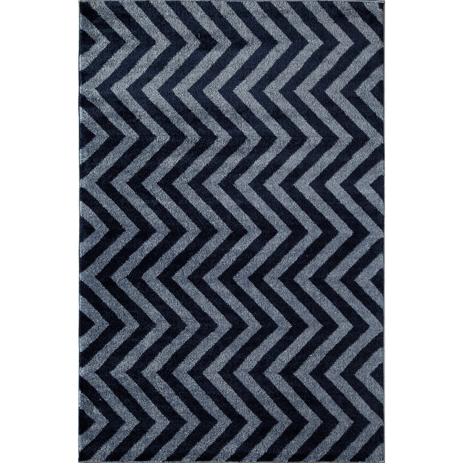 Rugs America Canyon Green Geometric Area Rug Navy Living Room, Bedroom, Dining Room