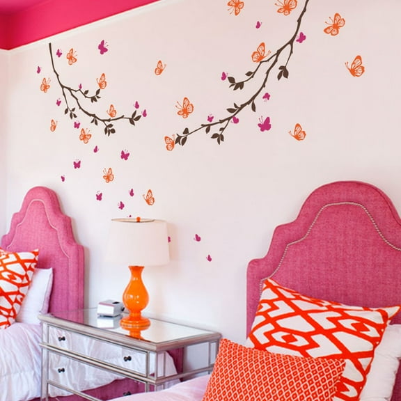 Butterfly Branches Wall Decal - Scheme C