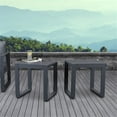 thumbnail image 2 of Afuera Living Set of 2 End Table Rectangle in Aluminum - Gray, 2 of 6