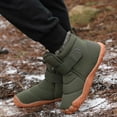 thumbnail image 6 of Ulitacool Girls Boots Girls Winter Boots Warm Faux Lined Ankle Booties For Toddler Youth Kids Cute Basic Shoes 4-5 Years Army Green, 6 of 8