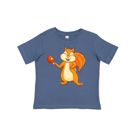 

Inktastic Squirrel Ping Pong Gift Toddler Boy or Toddler Girl T-Shirt