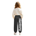 thumbnail image 3 of Shadoumai Girls Casual Sweatpants Letter Graphic Print Kid Activewear Elastic Waist Joggers Joggers For Play Everyday Wear,Girl Uniform Pants 9-10 Years, 3 of 6