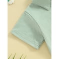 thumbnail image 5 of Bagilaanoe 2pcs Toddler Baby Boy Shorts Set Short Sleeve Shirt Tops + Shorts 3M 6M 12M 18M 24M 3T Kids Casual Summer Clothes, 5 of 8
