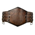thumbnail image 2 of Medieval Girdle Vintage Sturdy Medieval Belt for Stage Show Festival Halloween Brown, 2 of 8