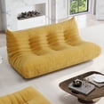 thumbnail image 3 of Indecor Home 68.9" Soft Lazy Sofa for Living Room Bedroom 3 Seater Floor Sofa Dark Yellow, 3 of 8