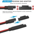 thumbnail image 4 of ELECTOP SAE Power Socket Sidewall Port: Weatherproof Solar Panel Flush Mount Connector Plug Extension Cable 12AWG_Special Gift, 4 of 5