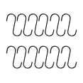 thumbnail image 1 of 12 Pcs Stainless Steel Hooks Steel Hanging Hooks S Shaped Hooks Hangers Hooks, 1 of 3