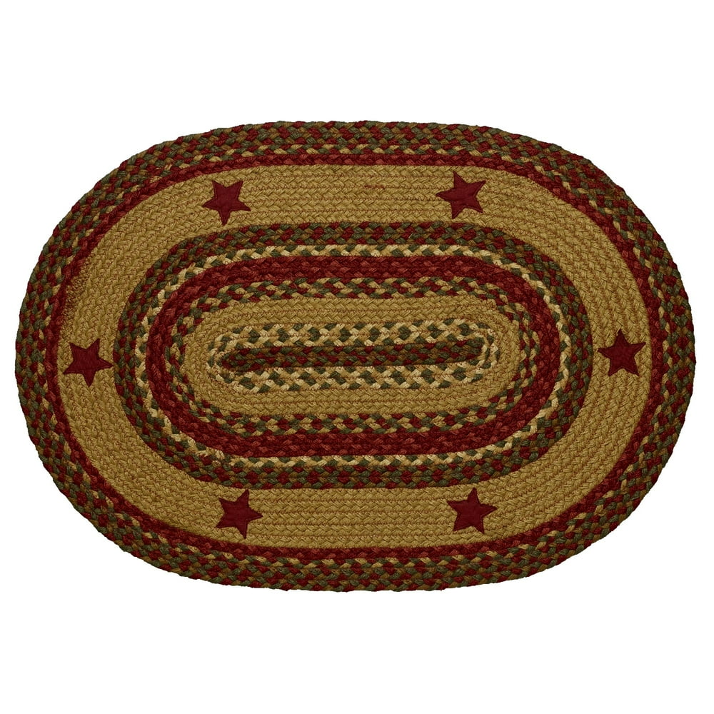 Cinnamon Star Jute Braided Rugs by IHF Rugs