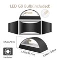 thumbnail image 4 of Aplique de pared Aipsun LED moderno 9 W blanco cálido con cableado fijo, 4 of 8