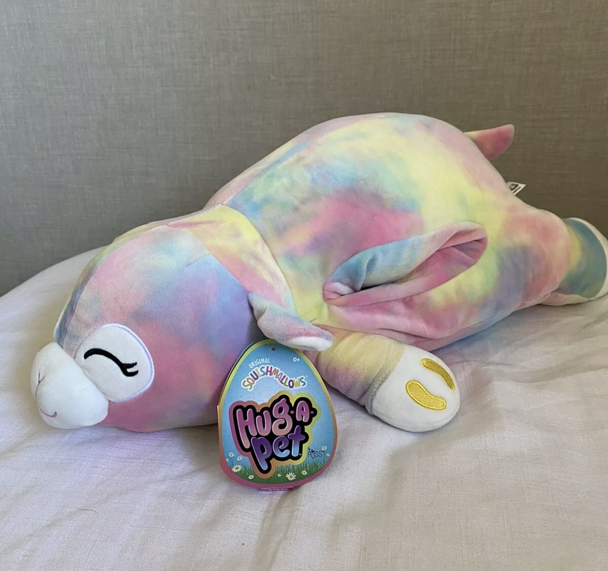Squishmallows large 22" Hug-A-Pet Snowball sheep SOFT plush pillow Easter toy 