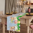 thumbnail image 2 of Table Runners 90 Inches Long Dress Scarves, Easter Bunny Farmhouse Coffee/Dining/Kitchen Table Runner for Living Room, Spring Easter Eggs Chicken Blue Wood 13x90 Inch, 2 of 9